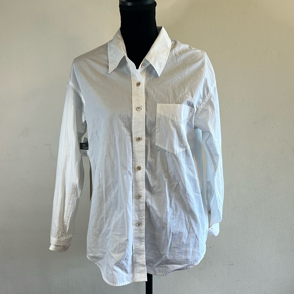 Wilfred Free White Button Up Shirt